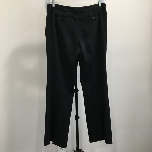 BCBGMAXAZRIA Black Slight Flare Leg Office Wear Slacks Dress Pant - Picture 6 of 10